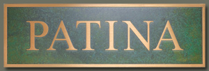 SIGN 2000 Plaque - Optional Verde Patina Finish