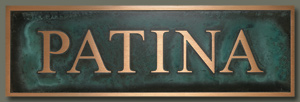 SIGN 2000 Plaque - Optional Turquoise Patina Finish